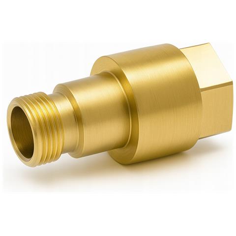 Adattatore M22ig A Tr22ag Di Ricambio Compatibile Con Idropulitrici Kärcher Hd E Hds - Ottone, 300 Bar, 155°c, Easy!lock - Foto 1