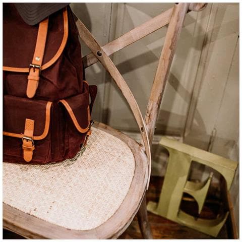 Sedia In Legno E Seduta In Rattan Marrone 44x42x46/88h - Foto 2