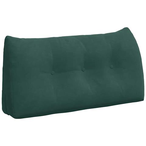 Cuscino per Schiena Verde Scuro 100 x 24 x 50 cm Velluto - Foto 1