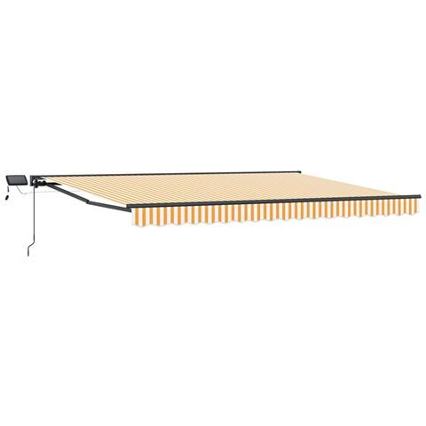 Cornice per Tenda Manuale con LED Giallo e Bianco 4,5 × 3 m - Foto 1