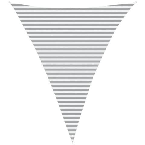 Vela da ombra solare Grigio chiaro e bianco 4 x 5 x 5 m - Foto 1
