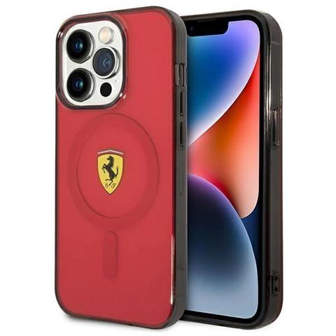 Ferrari Fehmp14lukr Custodia Trasparente Magsafe Rossa Per Iphone 14 Pro 6,1 Pollici - Foto 1