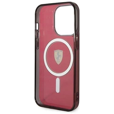 Ferrari Fehmp14lukr Custodia Trasparente Magsafe Rossa Per Iphone 14 Pro 6,1 Pollici - Foto 2