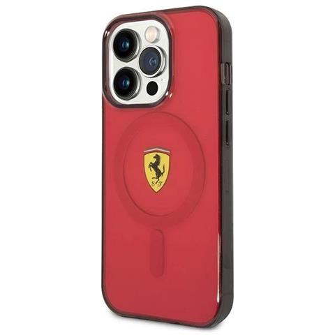Ferrari Fehmp14lukr Custodia Trasparente Magsafe Rossa Per Iphone 14 Pro 6,1 Pollici - Foto 3