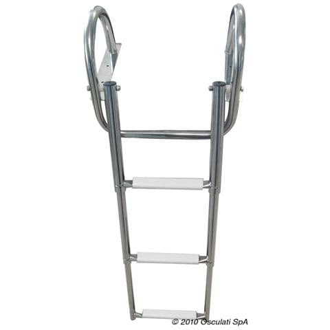 Scaletta 4 gradini bianchi con corrimano - Foto 1
