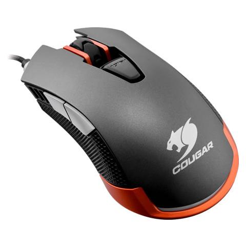 550M USB Ottico 6400DPI Grigio, Arancione mouse - Foto 1