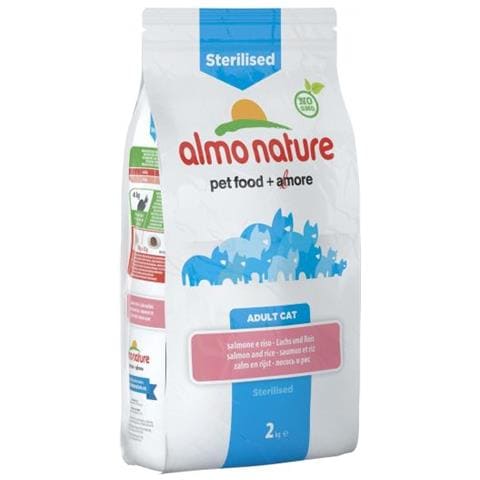 Cibo per gatti Adult Sterilised Salmone e Riso 2 Kg - Foto 2