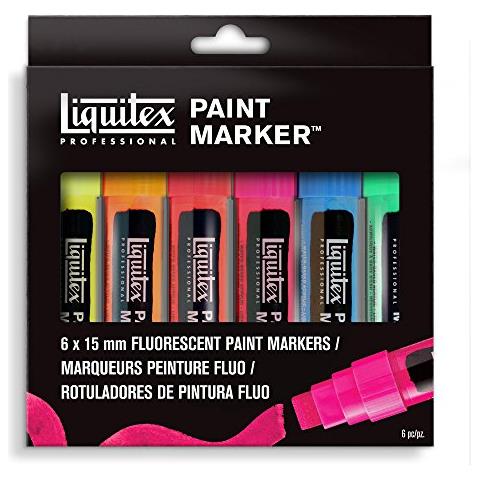 4610660 Pennarello Professionale, Breit Fluoreszierende, Set 6 Farben - Foto 1