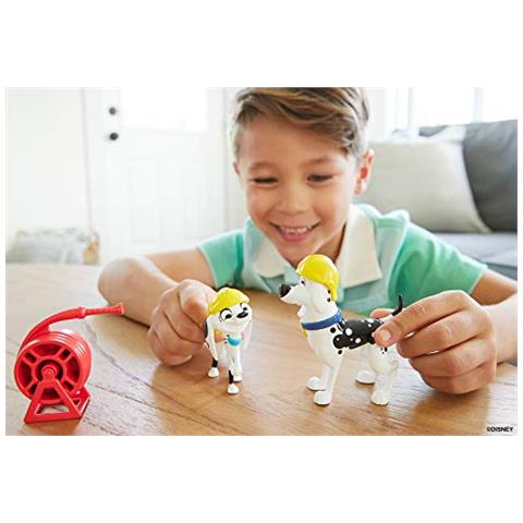 101 Dalmatiens - 101 Dalmatians Fire Pack 2 Figurine - Dai 5 Anni In Su - Foto 2