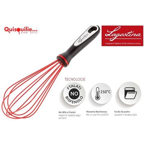 Ingenio Smart Mestoli In Silicone Resistenti Fino A 250° Con Anello Antiscivolo Qualità Extra Forte - Frusta - Foto 1