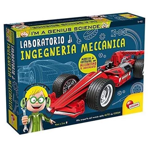 Lisciani I'm A Genius Laboratorio Di Ingegneria Meccanica - Gioco Scientifico Per Costruire Modelli, Con Meccanismi Pull And Go, Per Bambini 6-12 Anni - 5