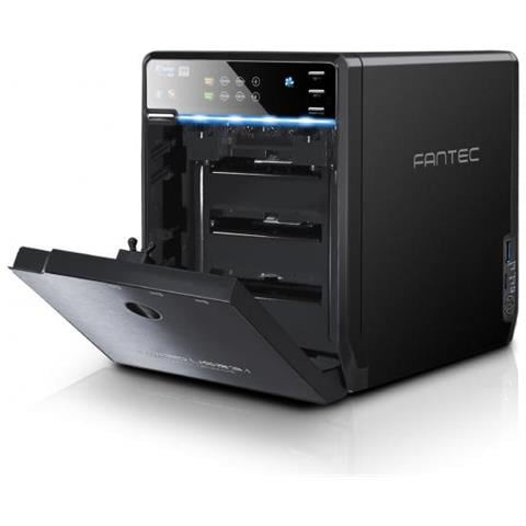 Qb-35u31r Array Di Dischi Tower Nero (Qb-35u31r Case Black - Qb-35u31r, 4x 3.5/2.5"" Sata, Raid, Usb 3.1, 12v 5a, 126x215x166 Mm) - Foto 2