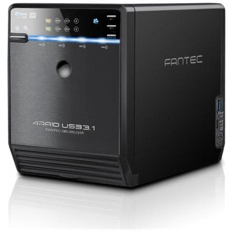 Qb-35u31r Array Di Dischi Tower Nero (Qb-35u31r Case Black - Qb-35u31r, 4x 3.5/2.5"" Sata, Raid, Usb 3.1, 12v 5a, 126x215x166 Mm) - Foto 1