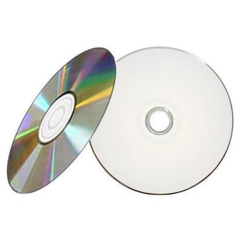 5 X Traxdata Blank Dischi Cd-r 52x Cd Diamante Argento Bianco Stampabile In Maniche - Foto 1