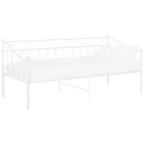 Telaio Divano Letto Bianco In Metallo 90x200 Cm - Foto 1