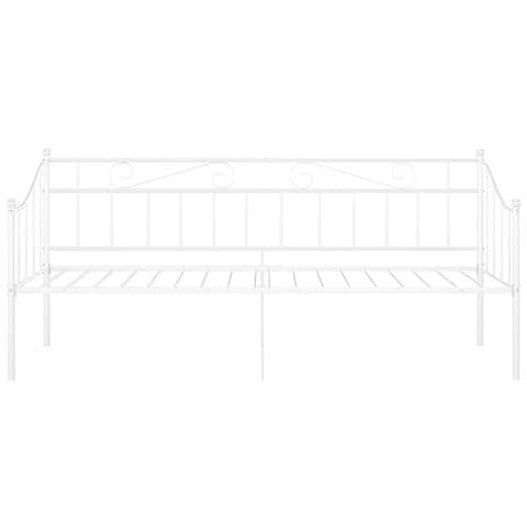 Telaio Divano Letto Bianco In Metallo 90x200 Cm - Foto 8