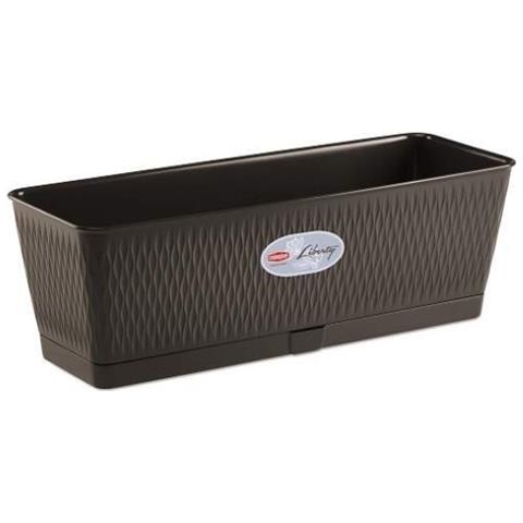 Balconetta Liberty 50x18x17 con Riserva D'acqua, made In Italy - Grigio - Foto 2