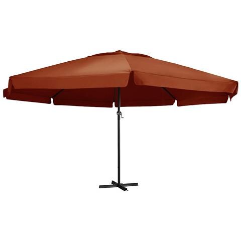 Ombrellone da Esterni con Palo in Alluminio 600 cm Terracotta - Foto 1