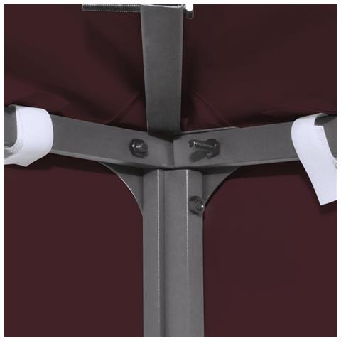 Copertura Superiore per Gazebo 310g / m² 3x3m Bordeaux - Foto 2