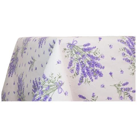Tovaglia Cucina Copritavolo 100% Cotone Made In Italy Disegno Lavanda Rp 90x90 Lavanda - Foto 6
