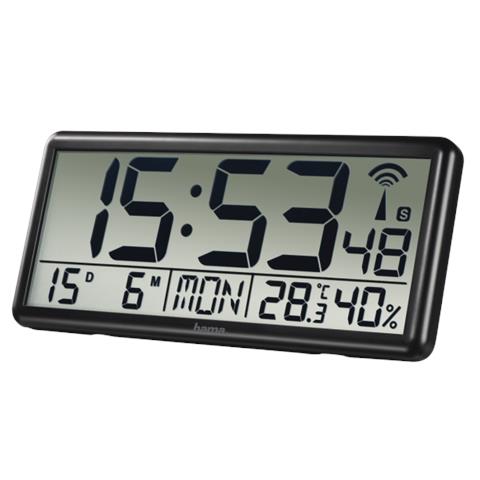 Jumbo Parete Digital Clock Rettangolo Nero - Foto 3