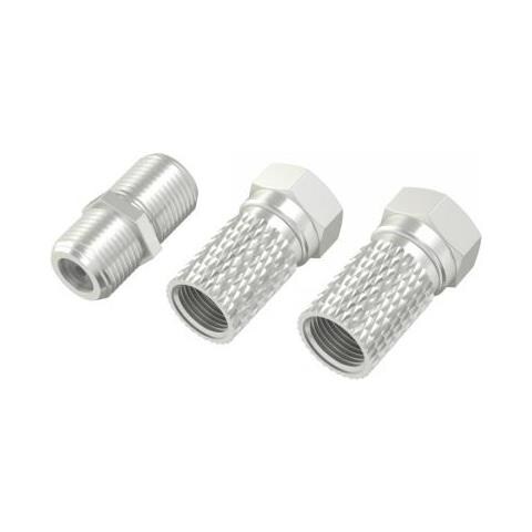 Set Adattatori 2 Pzz. Sat M E 1 Pz. F /f, 6,5 Mm - Foto 1