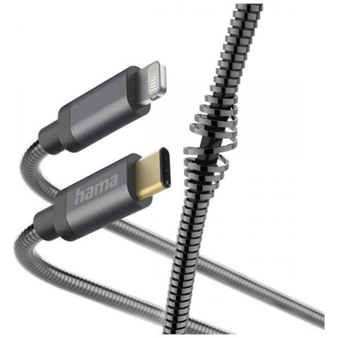 Metall - 1,5 M - Lightning - Usb C - Männlich - Männlich - Anthrazit (00201552) - Foto 1