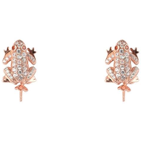 Gioielleria Jla-ear-frog2. Pendente, Colore Bianco Rosa. Donna. - In ordine - Foto 2