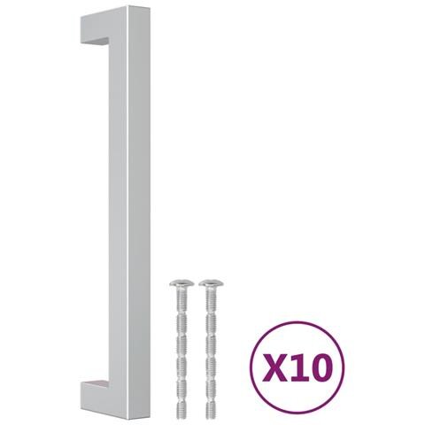 Maniglie per Mobili 10pz Argento 160mm in Acciaio Inox - Foto 2