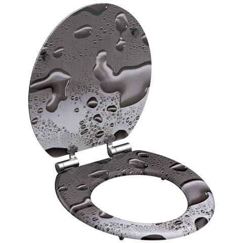 Tavoletta Wc Con Chiusura Ammortizzata Grey Steel - Foto 1