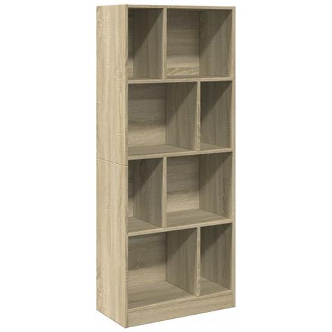Libreria Rovere Sonoma 57x28,5x141 Cm In Legno Multistrato - Foto 2