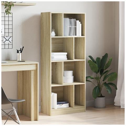 Libreria Rovere Sonoma 57x28,5x141 Cm In Legno Multistrato - Foto 3