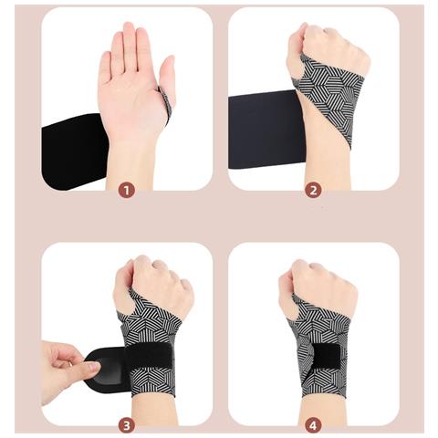 Nuova Benda Per Sport All'aria Aperta Con Cintura Di Protezione Per Il Polso Ultrasottile Grey+hexagon - Foto 2