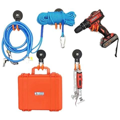 Ganci Magnetici Per Garage Ad Alta Resistenza - Ganci Magnetici Per Riporre Gli Attrezzi Black - Foto 2