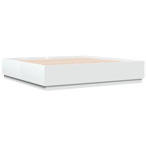 Giroletto Con Luci Led Bianco 200x200 Cm In Legno Multistrato - Foto 3
