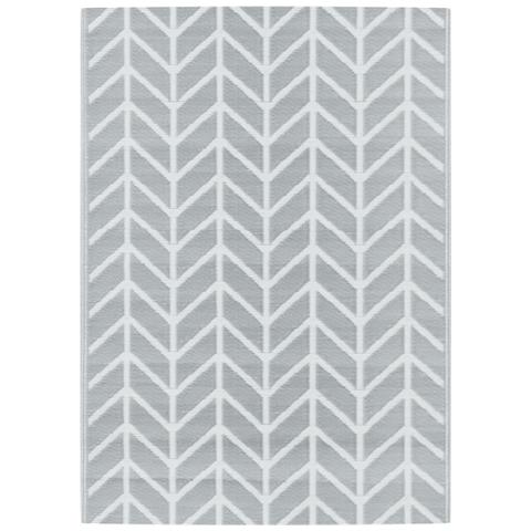 Tappeto Da Esterno Grigio 140x200 Cm In Pp - Foto 2