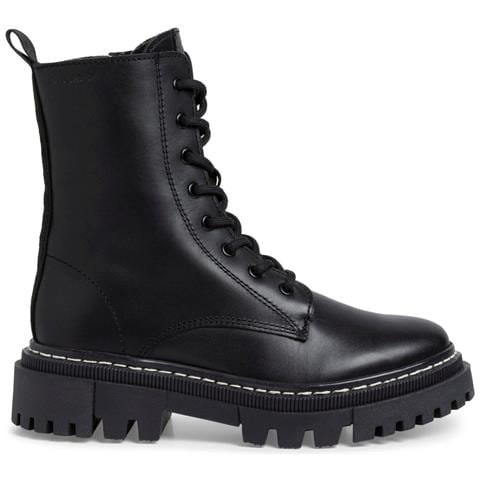 Black Casual Closed Booties Stivaletti Pelle Scarpe Donna Nero Eu 37, 1-25276-41 003 - Foto 2