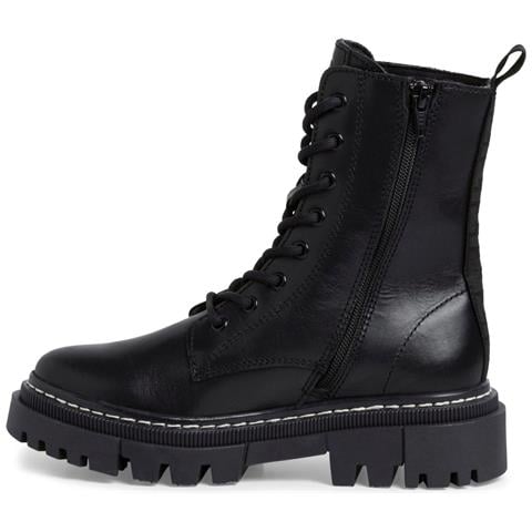 Black Casual Closed Booties Stivaletti Pelle Scarpe Donna Nero Eu 37, 1-25276-41 003 - Foto 3