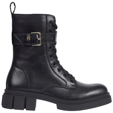 Cool Feminine Bikerboot Stivaletti Pelle Scarpe Donna Nero Eu 36, Fw0fw07322 Bds - Foto 2