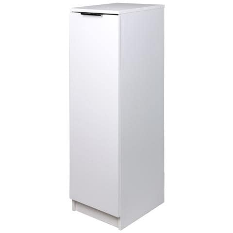 Scarpiera Mobiletto Multiuso In Legno Bianco Mobile Porta Scarpe 30x35x100 Cm - Foto 4