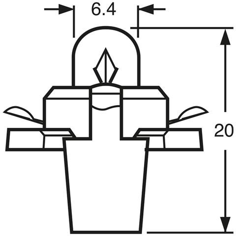 Lampadina 14v 1cpw Zoccolo Nero - Foto 2