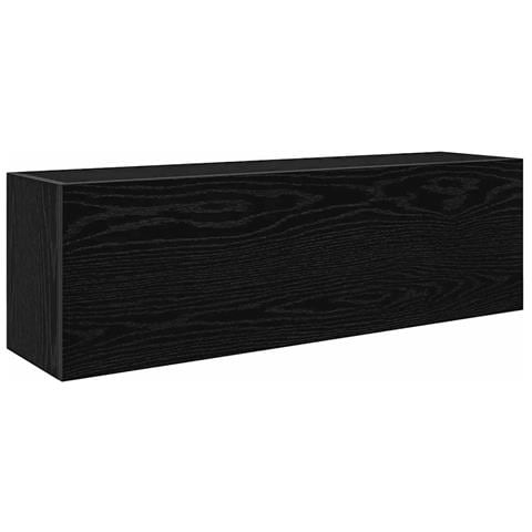 Mobile Da Bagno A Parete Nero 100x25x30 Cm In Truciolato - Foto 2