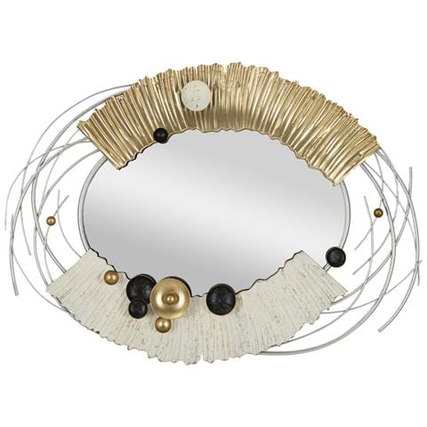 Specchio Con Cornice Mf505 - Multicolore - Metallo - 114x7x81 Cm - Foto 1