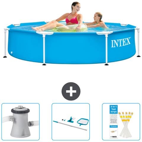 Piscina Fuori Terra - In Giro - 244x244x51 Cm - Blu - Include Accessori Coordinati Cb82 - Foto 1