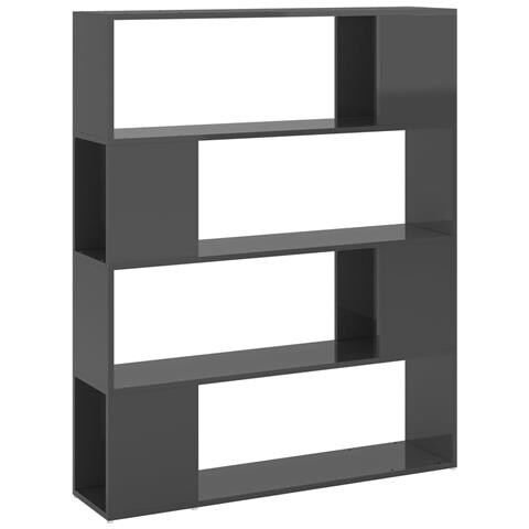 Lusso Casadino - Libreria/divisorio Grigio Lucido 100x24x124 Cm - Foto 1