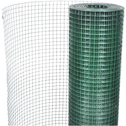 Recinto Pollaio In Rete Zincato Rivestimento Pvc 10x1 M Verde - Foto 4