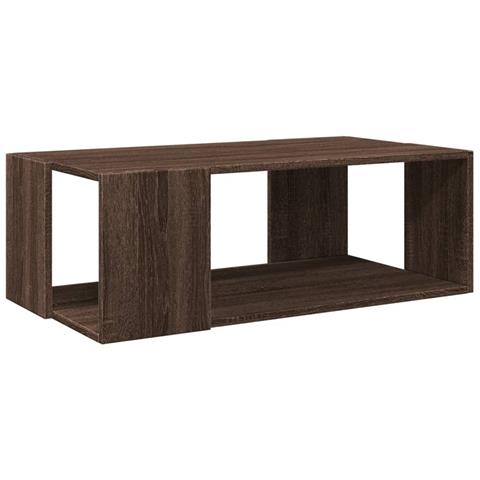 Lusso Casadino -  Tavolino Salotto Rovere Marrone 89,5x48x30 Cm Legno Multistrato - Foto 1