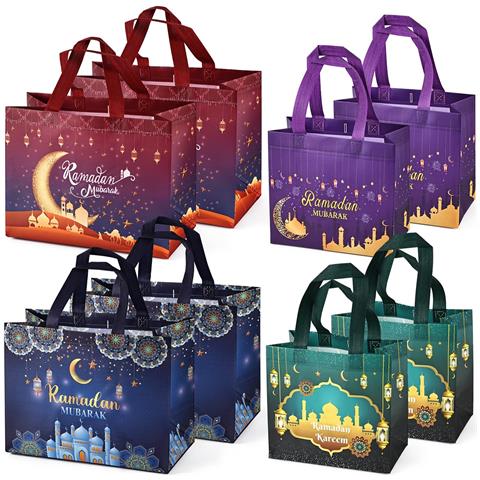 Borse Regalo Ramadan Mubarak Riutilizzabili Set Da 8 Pezzi - Foto 1