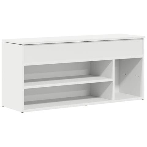 Scarpiera Bianca 102x30,5x45 cm in Legno Multistrato - Foto 1
