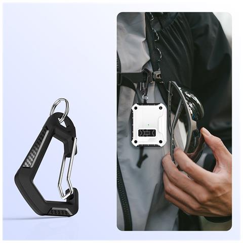 Custodia Protettiva Per Auricolari Bluetooth Compatibile Con Airpods Pro/pro 2 Con Chiusura Magnetica E Supporto Per Telefono White - Foto 4